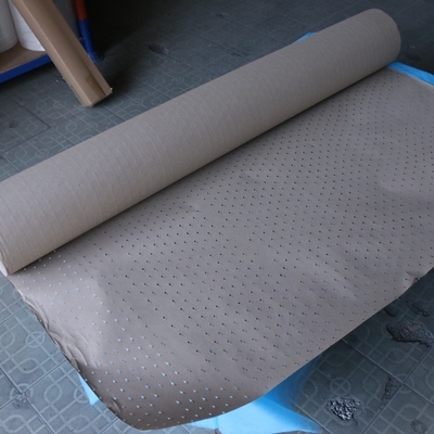 Triangular Perforated Kraft Paper Cover 120gsm Brown Packaging Roll